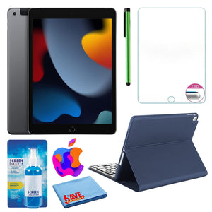 Apple 10.2" iPad 2021, 64GB, Cellular, Space Gray and Portfolio Keyboard Case Apple