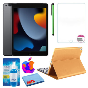 Apple 10.2" iPad 2021, 64GB, Cellular, Space Gray and Portfolio Keyboard Case Apple
