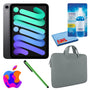 Apple iPad Mini 6 64GB, Cellular, Space Gray Bundle with Zipper Sleeve