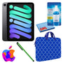 Apple iPad Mini 6 64GB, Wi-Fi, Space Gray Bundle with Blue Moroccan Sleeve