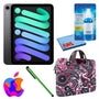 Apple iPad Mini 6 64GB, Cellular, Space Gray Bundle with Zipper Sleeve