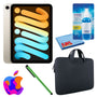 Apple iPad Mini 6 64GB, Cellular, Starlight Bundle with Zipper Sleeve
