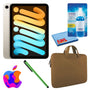 Apple iPad Mini 6 64GB, Cellular, Starlight Bundle with Zipper Sleeve