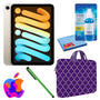 Apple iPad Mini 6 64GB, Cellular, Starlight with Purple Moroccan Sleeve