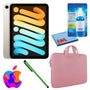 Apple iPad Mini 6 64GB, Cellular, Starlight Bundle with Zipper Sleeve