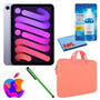 Apple iPad Mini 6 64GB, Cellular, Purple Bundle with Zipper Sleeve