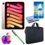 Apple iPad Mini 6 64GB, Cellular, Pink Bundle with Zipper Sleeve