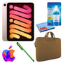 Apple iPad Mini 6 64GB, Cellular, Pink Bundle with Zipper Sleeve