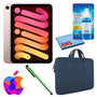 Apple iPad Mini 6 64GB, Cellular, Pink Bundle with Zipper Sleeve