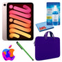 Apple iPad Mini 6 64GB, Cellular, Pink Bundle with Zipper Sleeve
