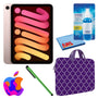 Apple iPad Mini 6 64GB, Cellular, Pink with Purple Moroccan Sleeve