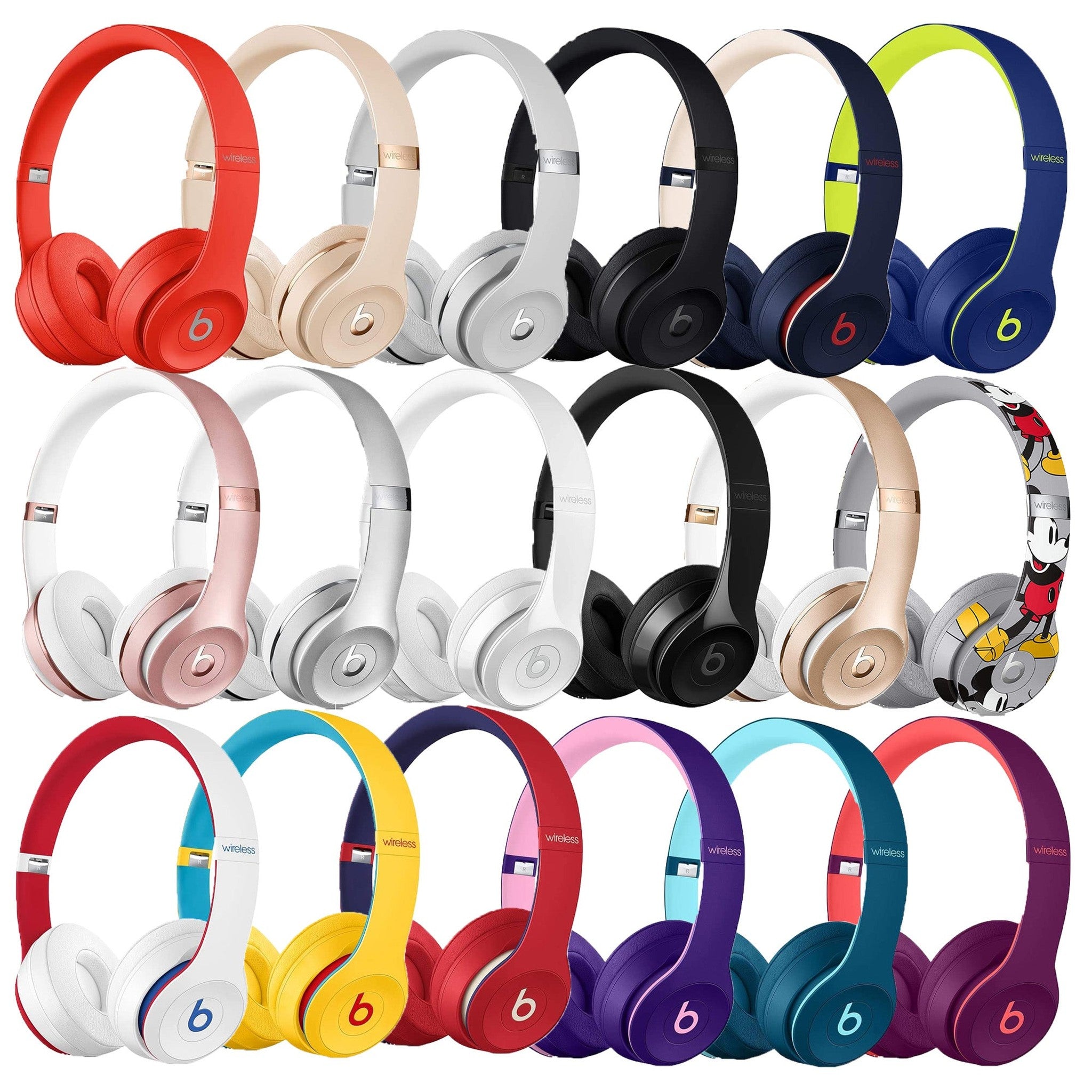 Beats Solo3 Wireless Headphones - 40hr Battery, Microphone Asst Colors -