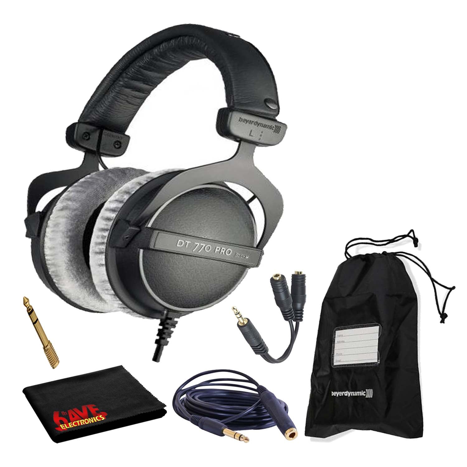 Beyerdynamic DT 770 Pro Headphones Bundle w/ Splitter