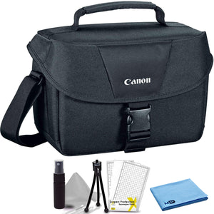 Canon 100ES Padded Digital SLR Camera Case EOS Shoulder Gadget Bag + Bundle 5
