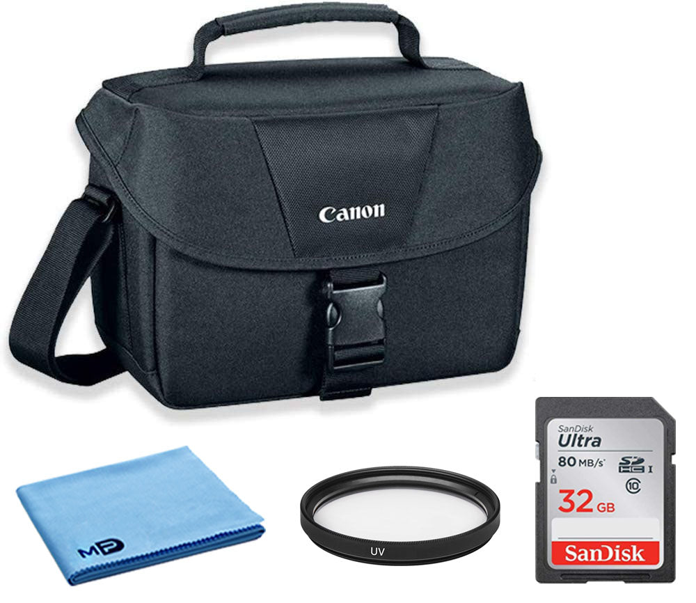 Canon 100ES Padded Digital SLR Camera Case EOS Shoulder Gadget Bag + UV Filter
