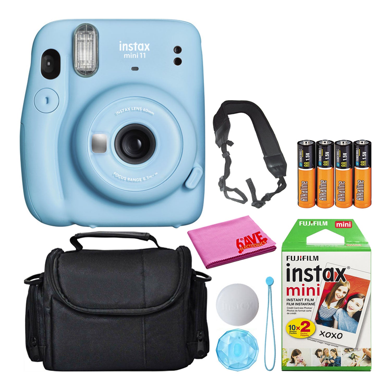Fujifilm Instax Mini 11 Instant Camera Bundle Kit with 20 Total Films
