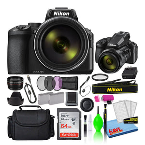 Nikon COOLPIX P950 83x Zoom Digital Camera 26532 + 64GB SD Card + Bag Intl - Reconditioned Nikon