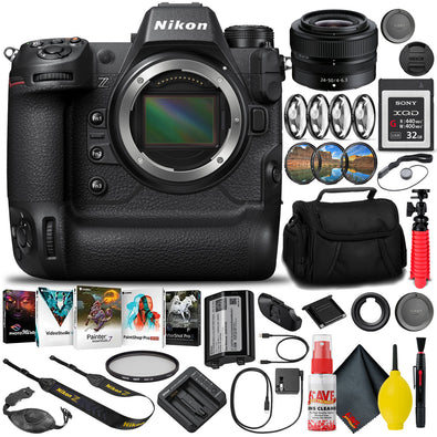 Nikon Z9 Mirrorless Camera (1669) with 24-50mm Lens + 32GB XQD Card (INTL)