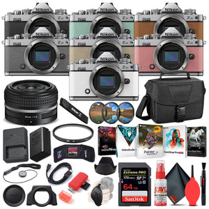 Nikon Z fc Digital Camera with 28mm Lens INTL Bundle with 64GB SD Card - Nikon