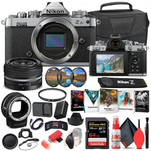Nikon Z fc Digital Camera with 28mm Lens INTL Bundle with FTZ Adapter - Nikon