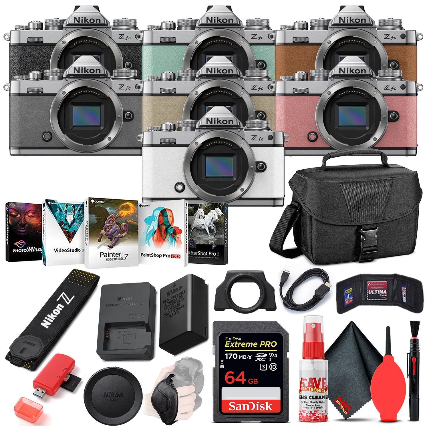 Nikon Z fc Digital Camera (Body Only) INTL Bundle with 64GB SD Card -