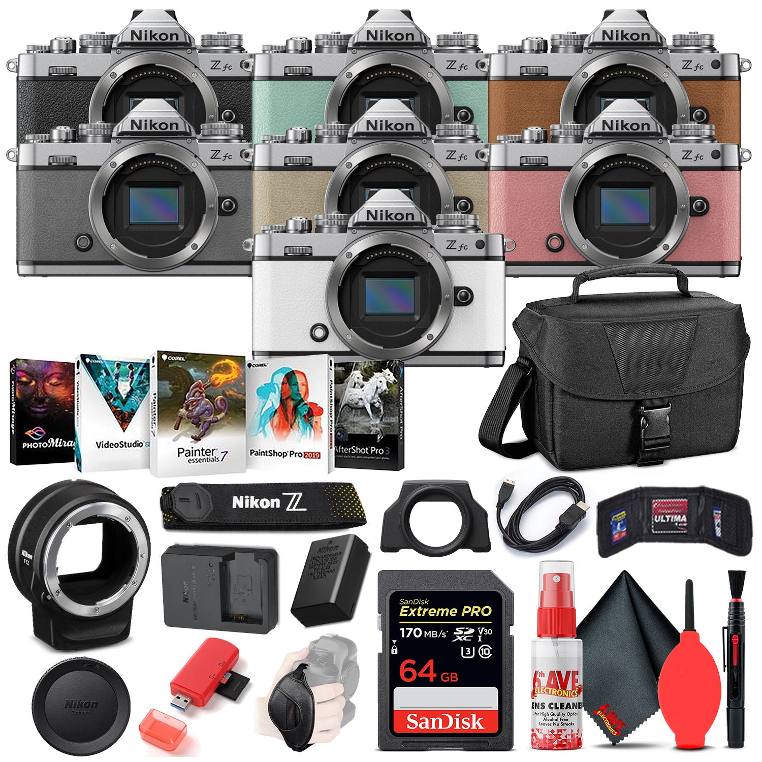 Nikon Z fc Digital Camera (Body Only) INTL Bundle with FTZ Adapter -