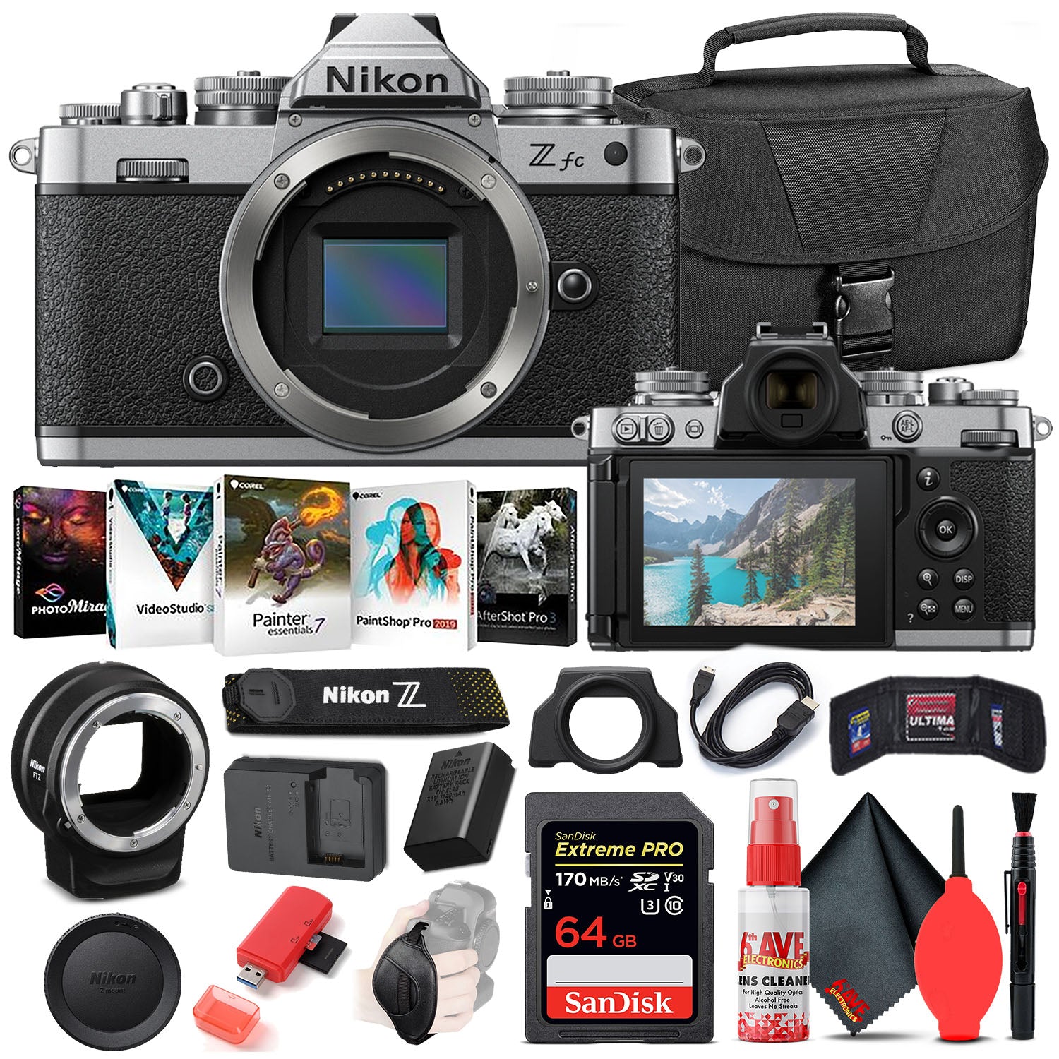 Nikon Z fc Digital Camera (Body Only) INTL Bundle with FTZ Adapter -