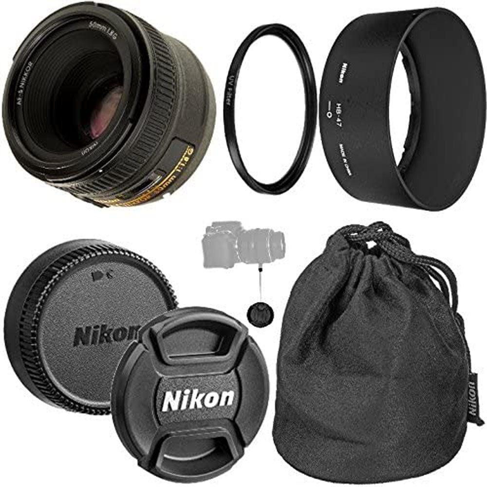 Nikon AF-S NIKKOR 50mm f/1.8G Prime Lens Bundle Kit - International Version