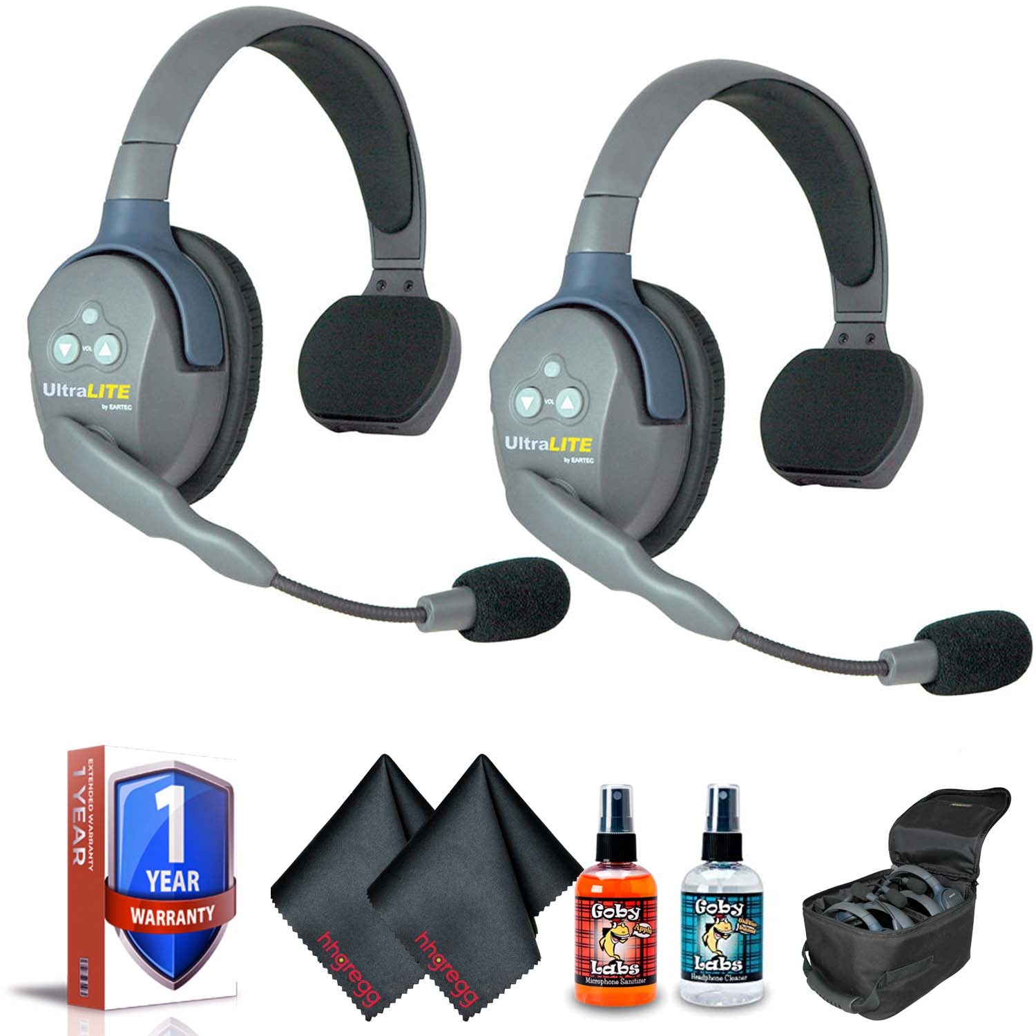 Eartec UL2S UltraLITE 2-Person Headset System (USA) Bundle 1
