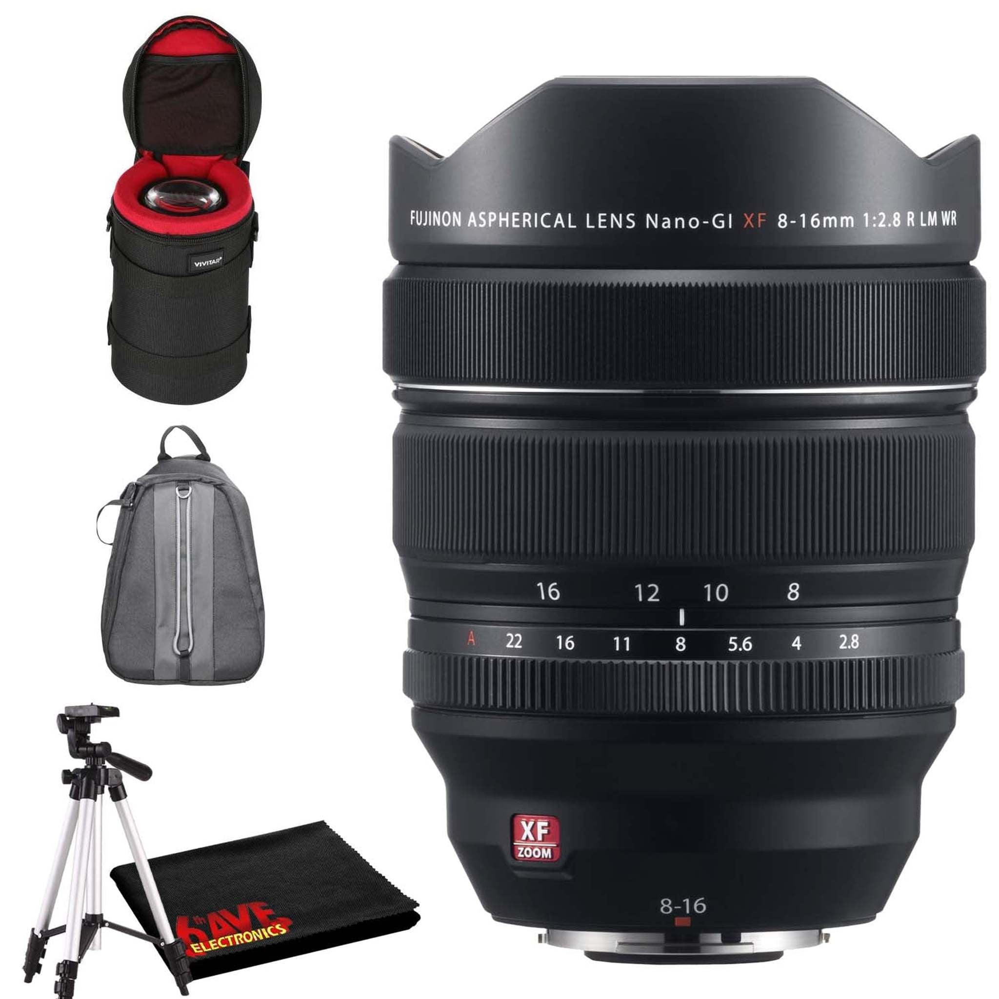 FUJIFILM XF 8-16mm f/2.8 R LM WR Lens All Inclusive Accessory Bundle