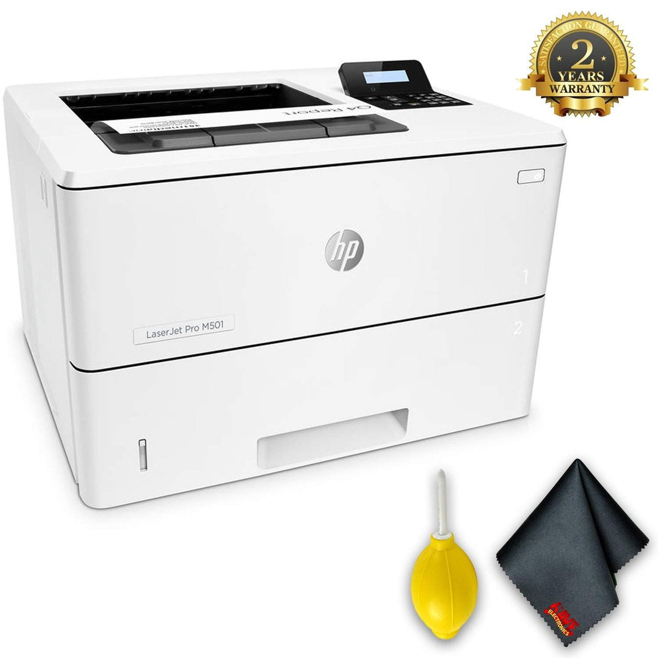HP Laserjet Pro M501dn Monochrome Laser Printer Advanced Accessory Bundle