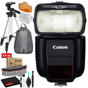 Canon Speedlite 430EX III-RT Includes AA Batteries, Backpack, and 57" Tripod - Used Canon