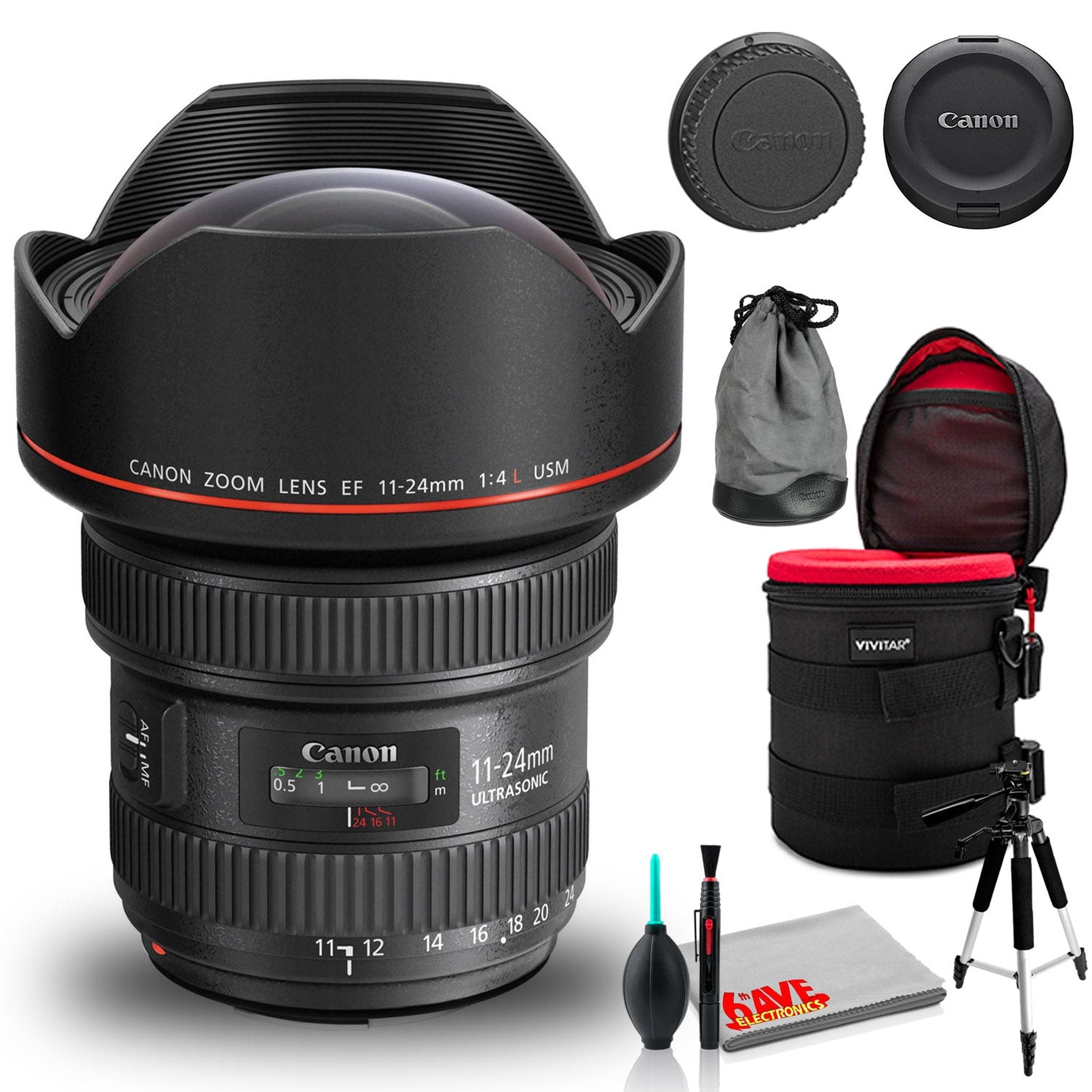 Canon EF 11-24mm f/4 L USM Lens Bundle