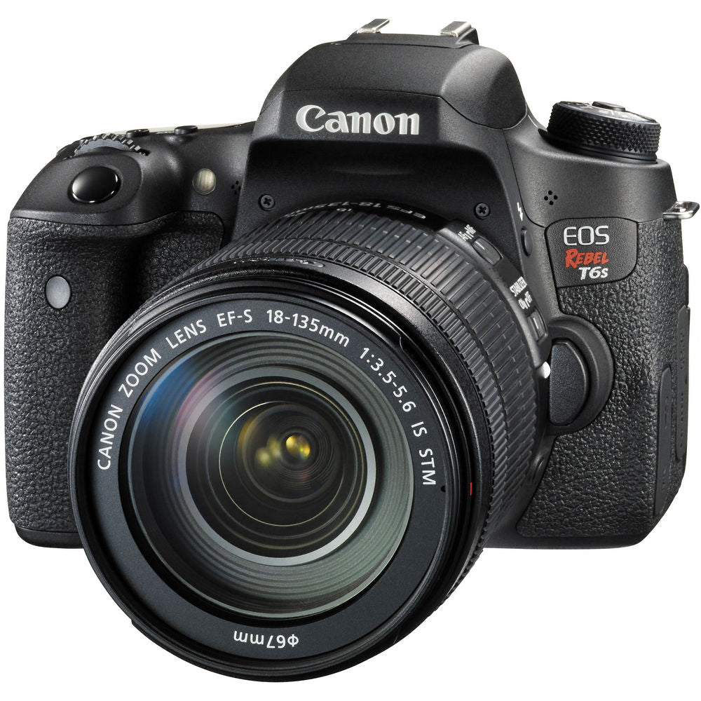Canon????EOS Rebel T6s DSLR Camera with EF-S 18-135mm f/3.5-5.6 IS STM Lens, Cleaning Kit, Filter Kit, Carry Case, Memory Kit