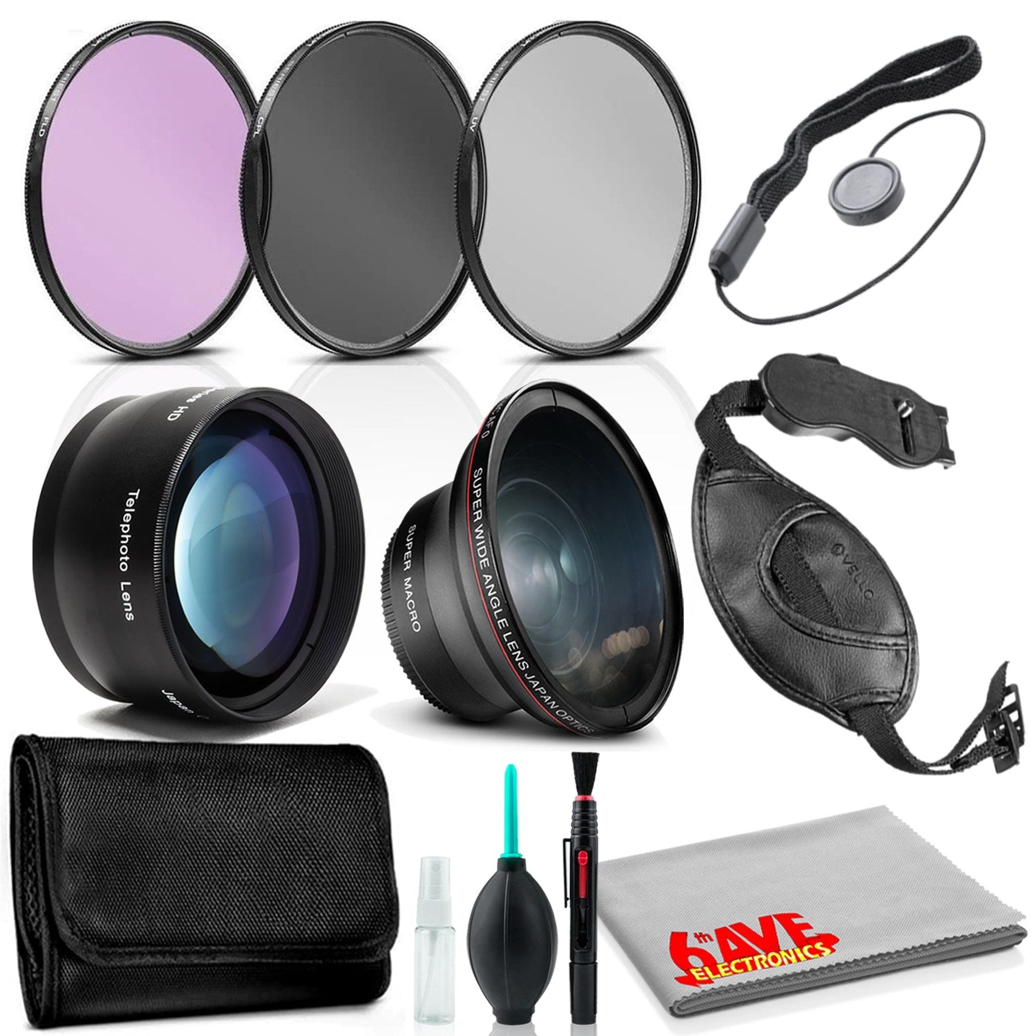 25mm Essential Accessory Kit with Wide Angle Lens, Telephoto Lens Bundle