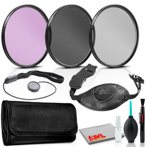 30.5mm Filter Kit with Hand Strap, Lens Cap Keeper Bundle
