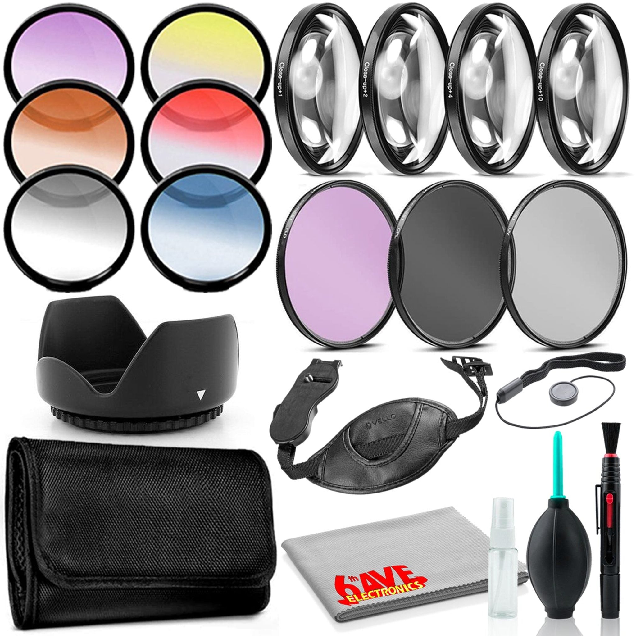 77mm Essential Kit with Close Up Set, Graduated Color Set, Tulip Hood Bundle