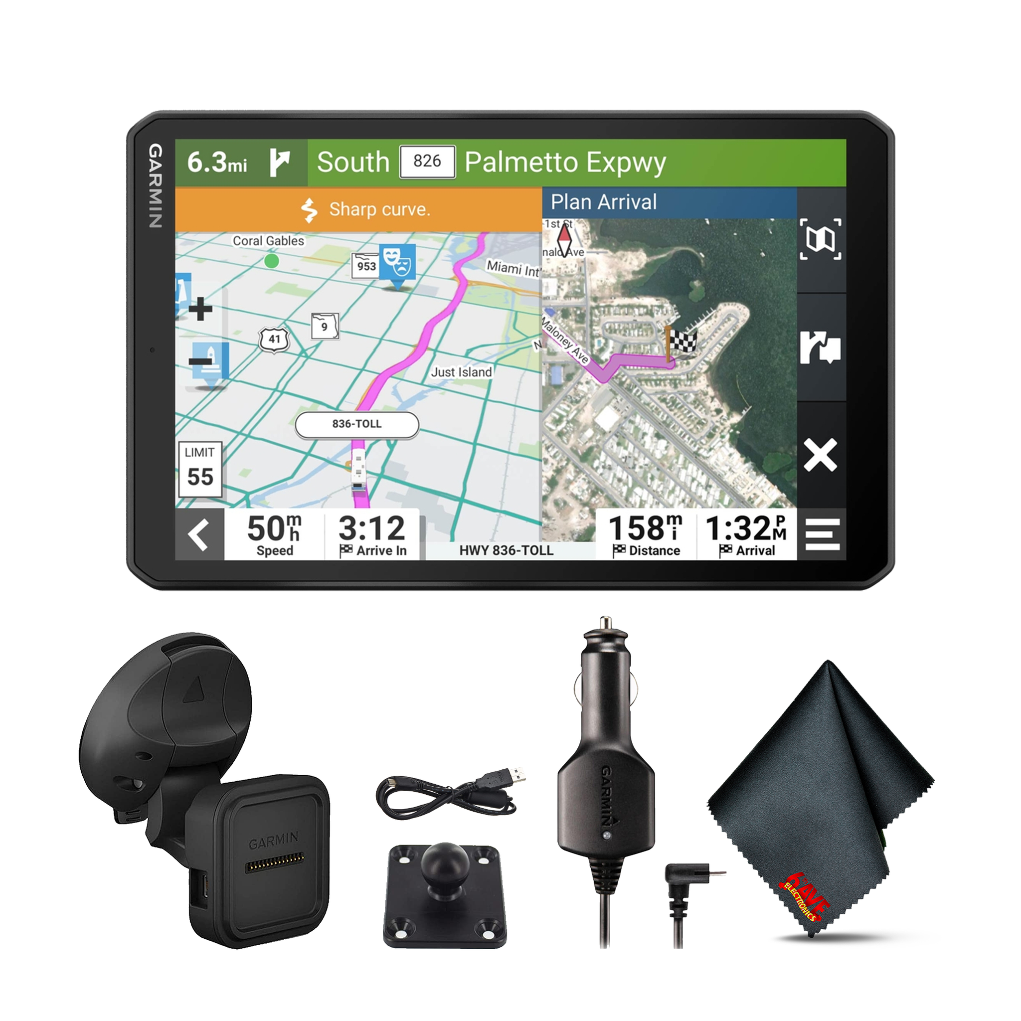 Garmin RV 895 MT-S with 6Ave Cleaning Cloth Garmin