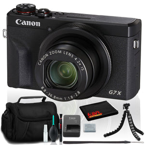 Canon PowerShot G7 X Mark III Digital Camera Intl Model - Case and 12" Tripod Bundle canon