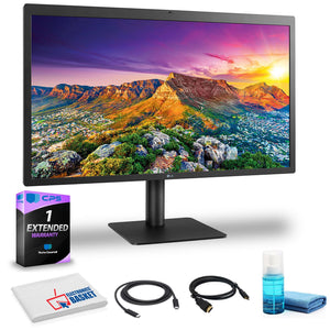 LG UltraFine 27MD5KL-B 27" 16:9 5K IPS Monitor With Cloth, Cleaning Spray, HDMI Cable, and 1-Year Extended Warranty