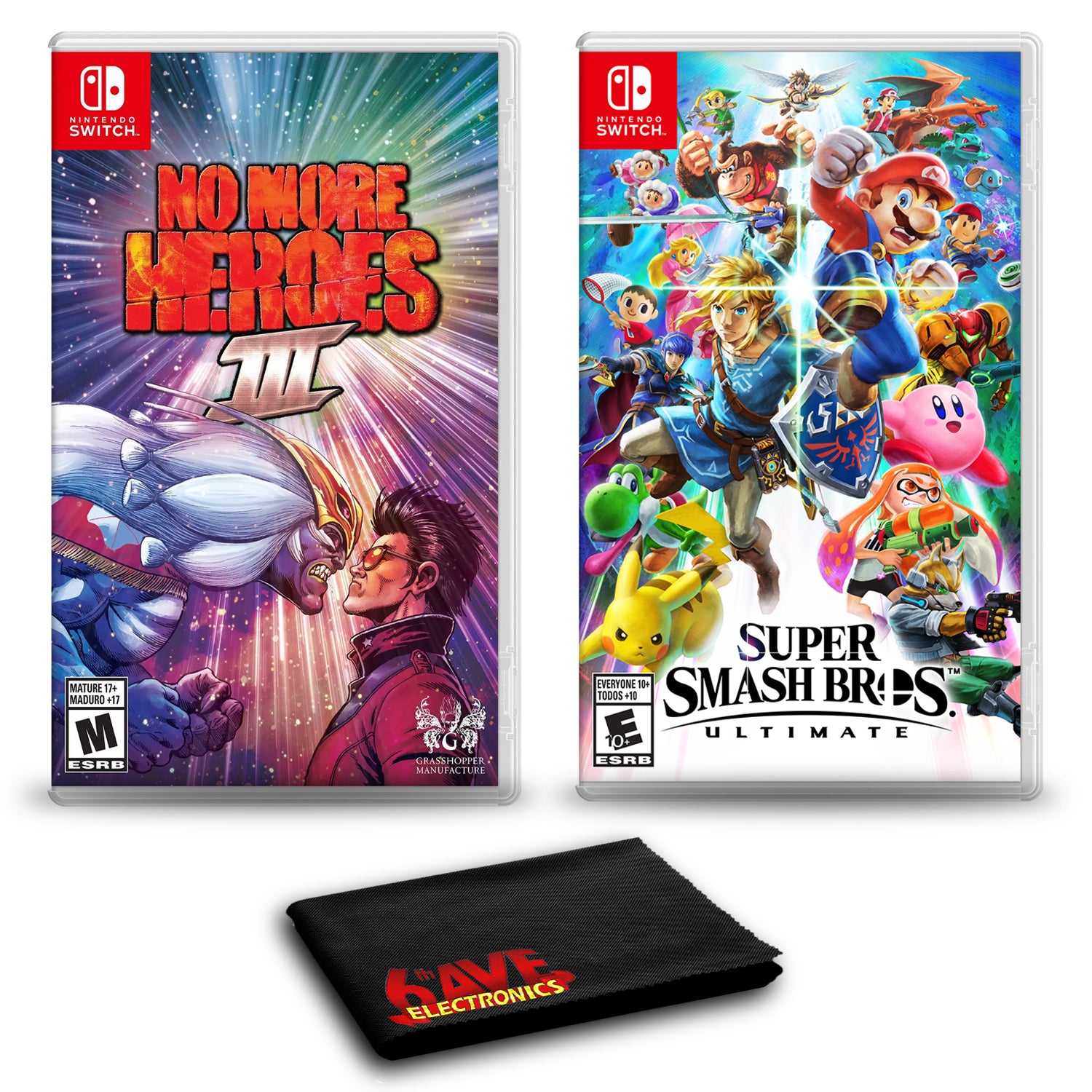 No More Heroes 3 Bundle with Super Smash Bros. Ultimate - Nintendo Switch
