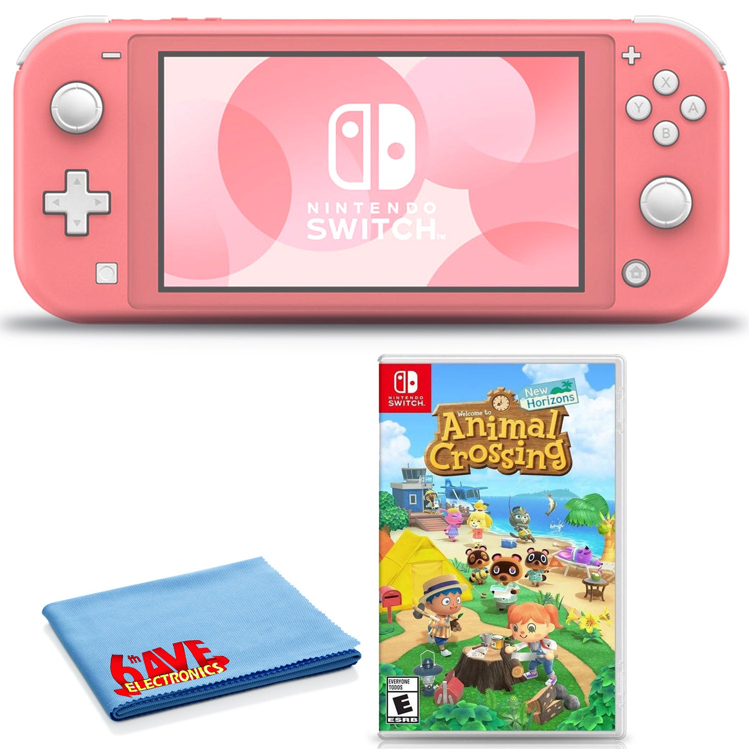 Nintendo Switch Lite 32GB Handheld Gaming Console with Animal Crossing