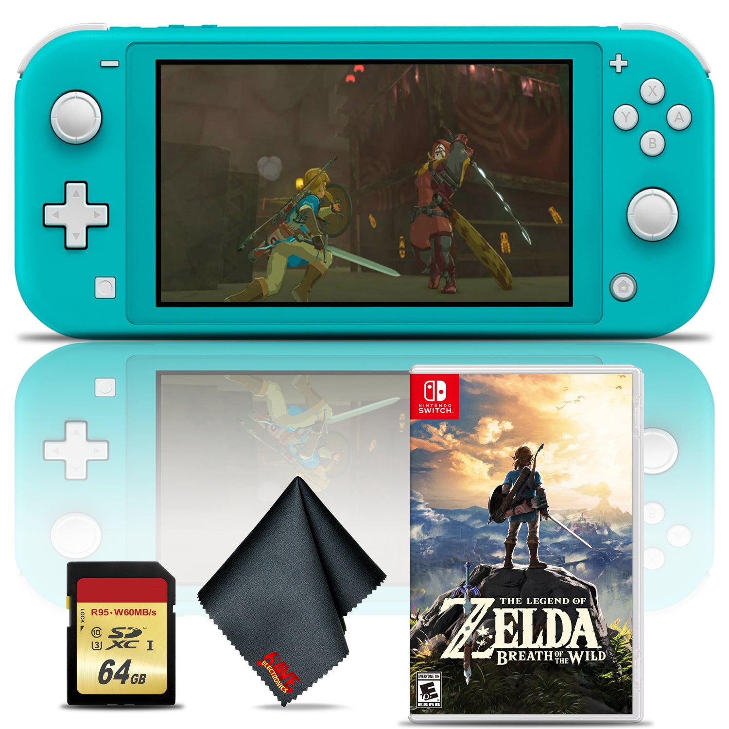 Nintendo Switch Lite Bundle with Zelda: Breath of the Wild and 64GB Memory