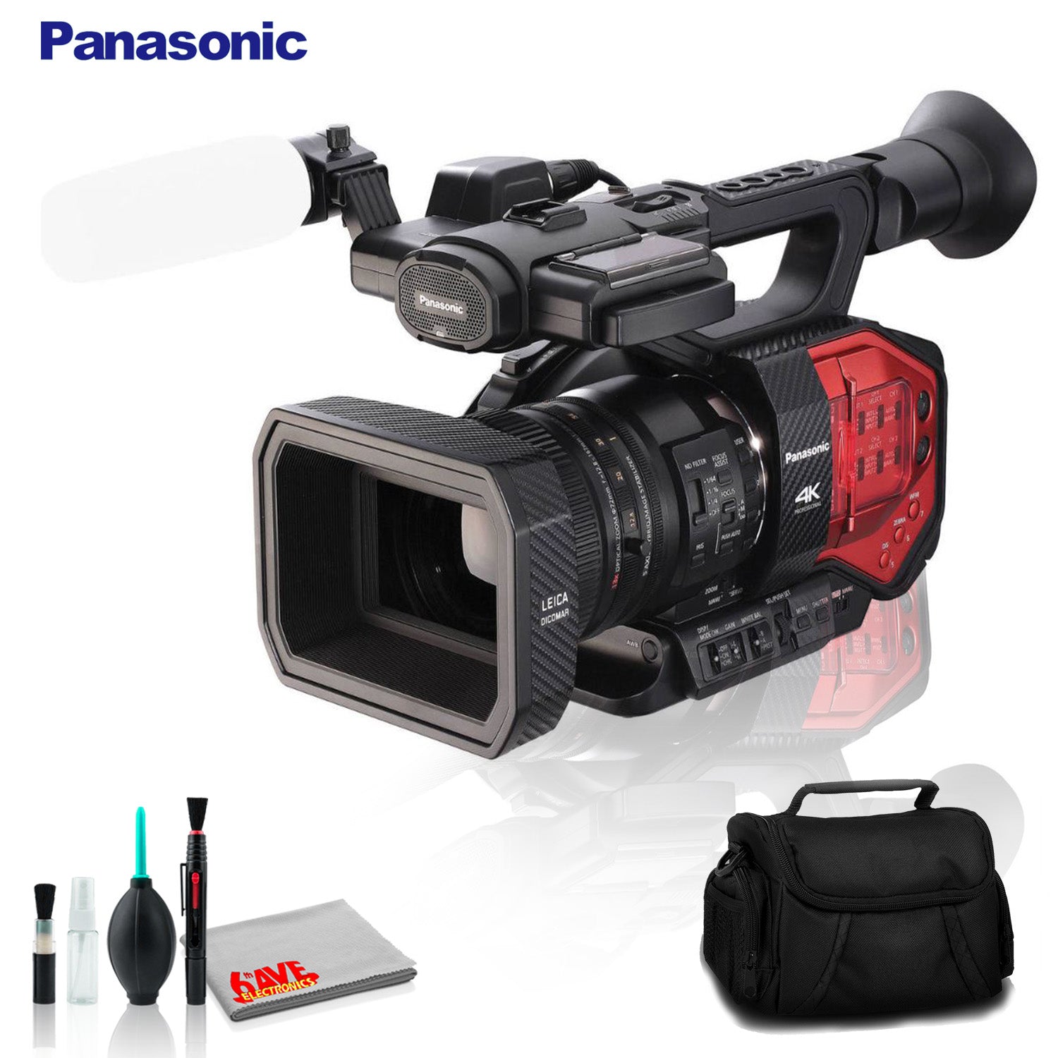 Panasonic AG-DVX200 4K Handheld Camcorder with Four Thirds Sensor and Integrated Zoom Lens - Standard Kit