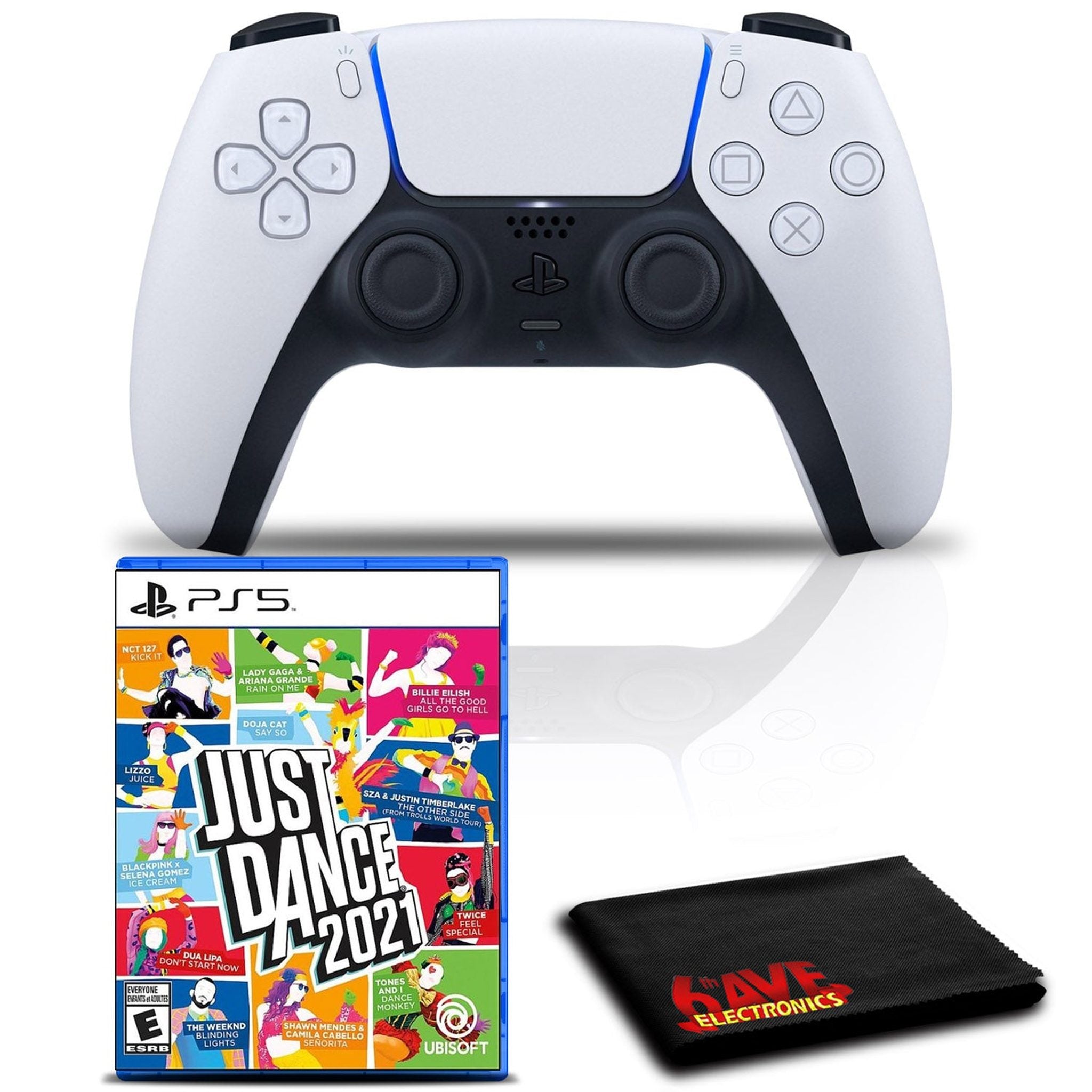 PlayStation 5 DualSense Wireless Controller Bundle with Just Dance 2021