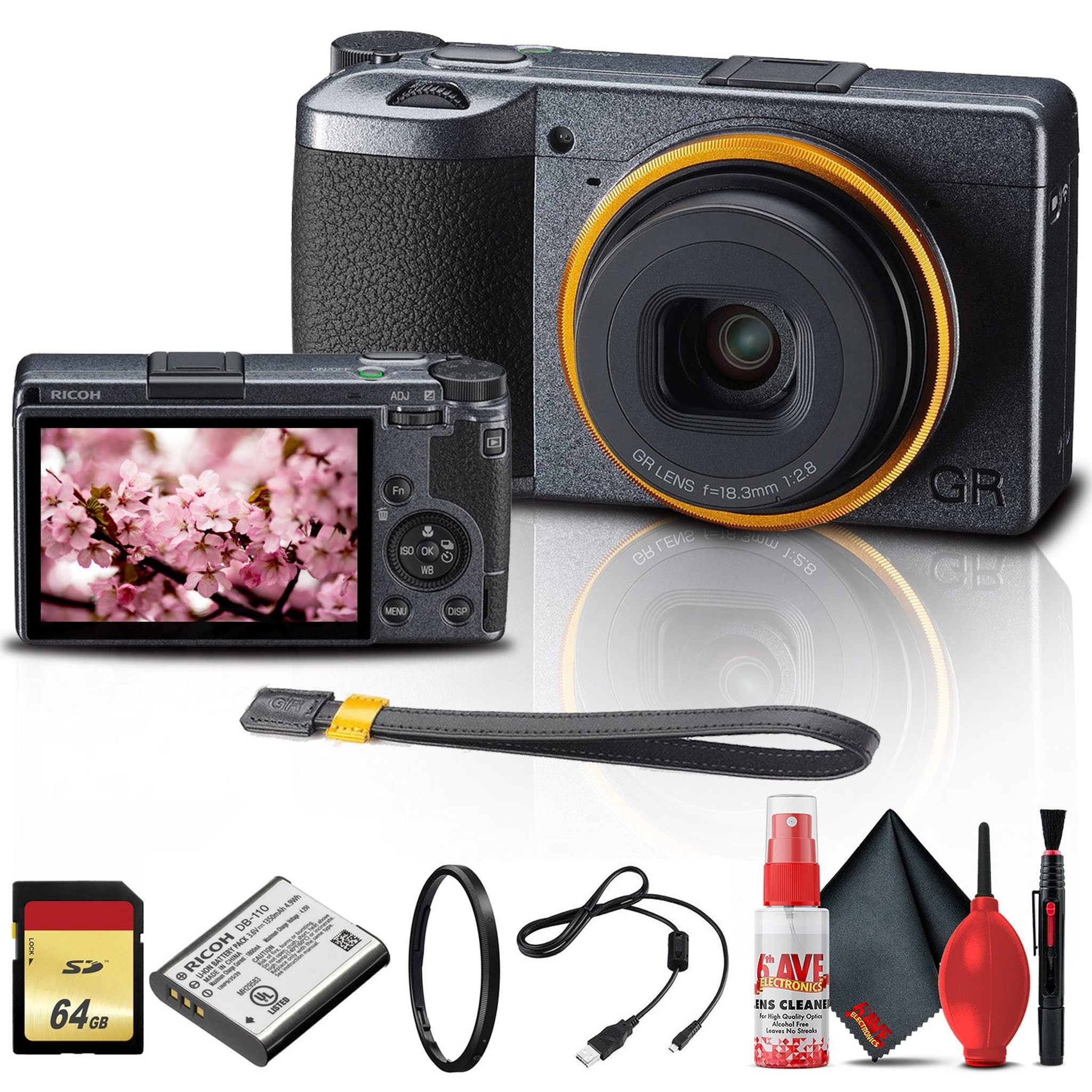 Ricoh GR III Street Edition Digital Camera with 64GB Memory Card Ricoh