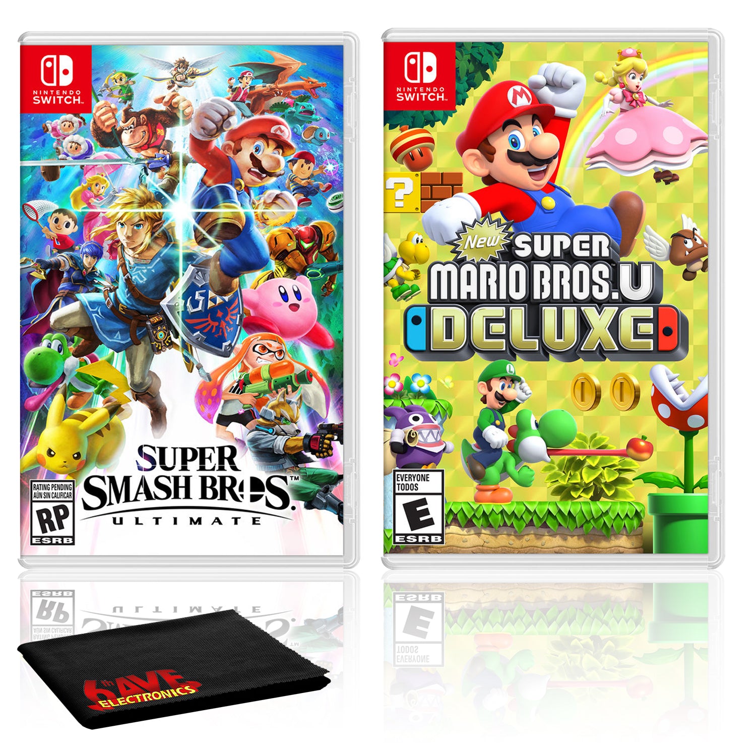 Nintendo Super Smash Bros. Ultimate Bundle with New Super Mario Bros. U Deluxe