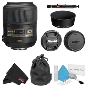 Nikon AF-S DX Micro NIKKOR 85mm f/3.5G ED VR Lens Basic Bundle