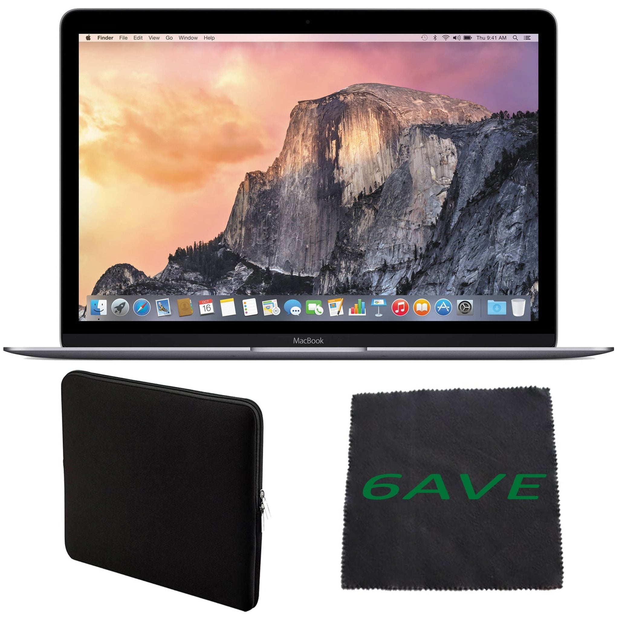 Apple MJLQ2LL/A MacBook Pro 15.4-Inch Notebook with Retina Display, Force Touch Trackpad, Padded Case and MicroFiber Cloth Apple