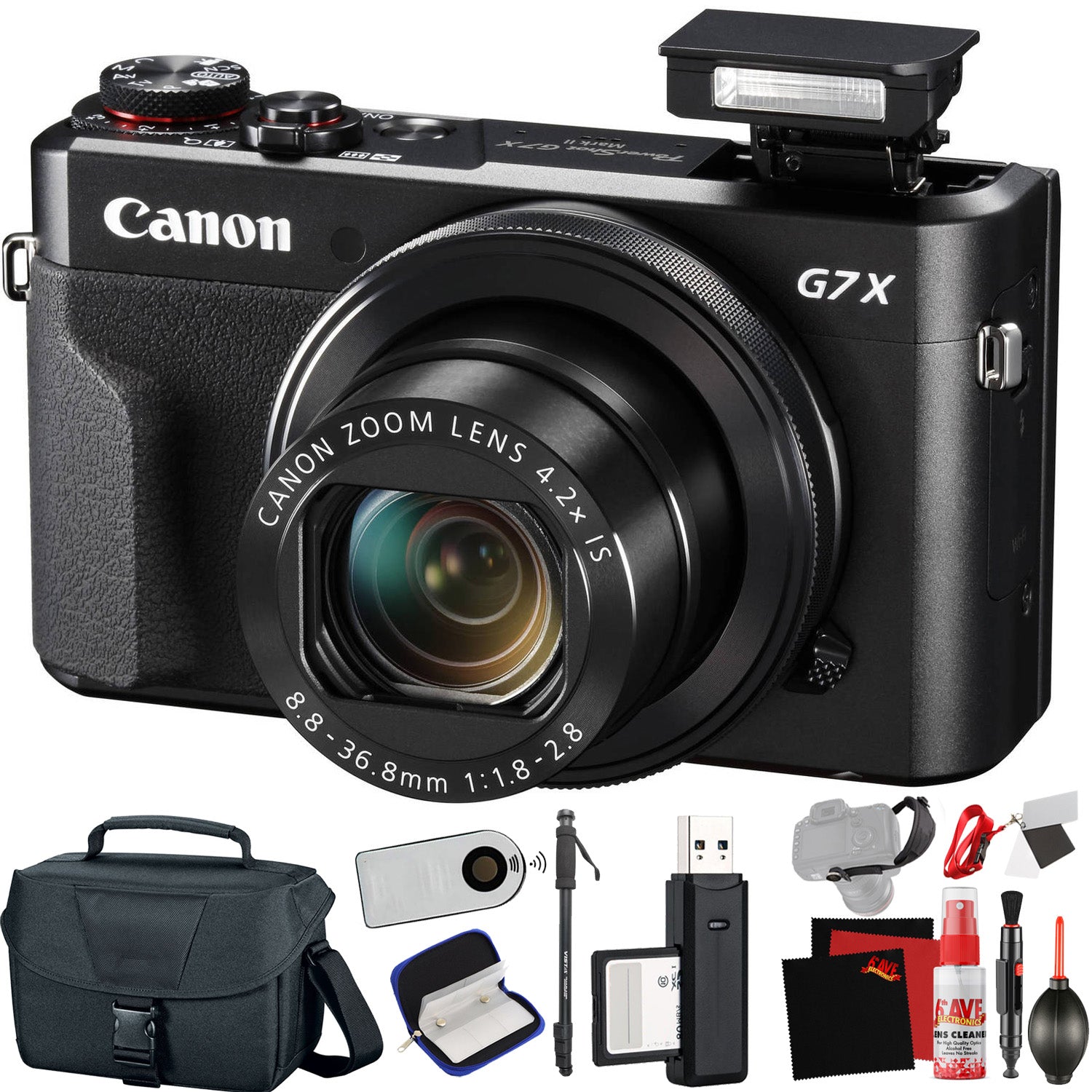 Canon PowerShot G7 X Mark II Digital Camera International Model with Extra Accessory Bundle